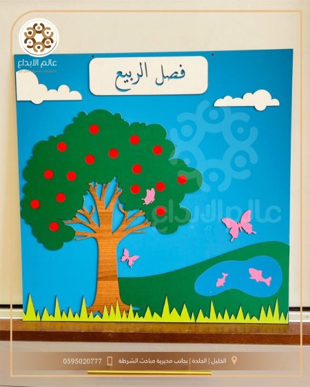 لوحة تعليمية " فصل الربيع "